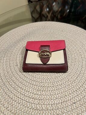 Coach Georgie Small Wallet In Colorblock